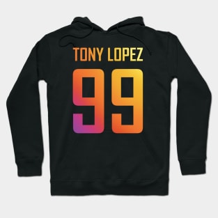 Tony Lopez Logo name and birth year number (rainbow) - Tiktok Lopez brothers Hoodie